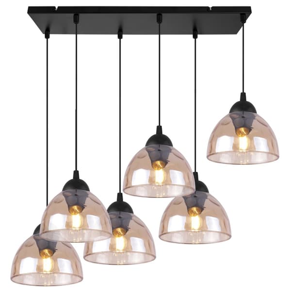 VENEDIG HÄNGLAMPA 6-FLAT HONIG LAMPSKYDD E27