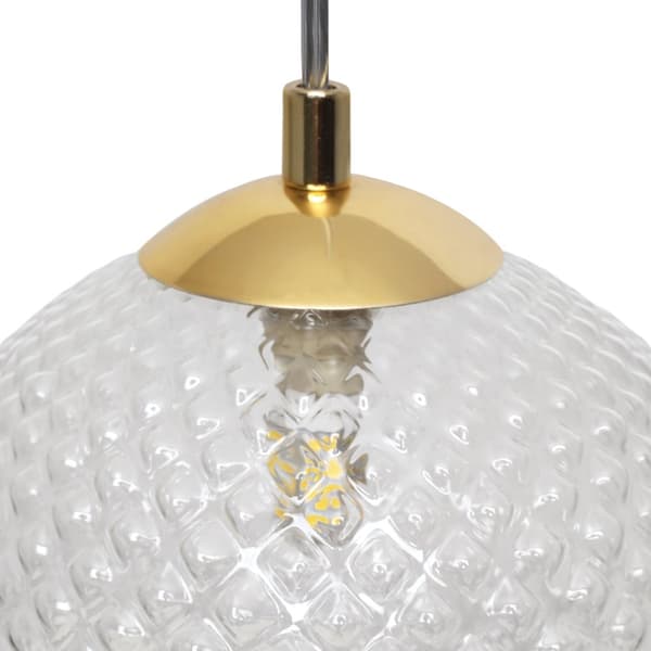 HÄNGLAMPA CANNES 1-PLATS KLAR LAMPSKÄRM 15CM G9
