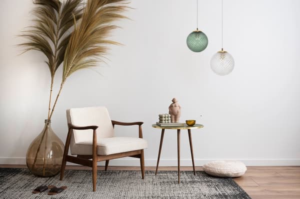 HÄNGLAMPA CANNES 1-PLATS KLAR LAMPSKÄRM 20CM E27
