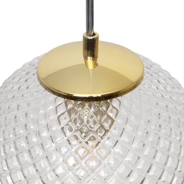HÄNGLAMPA CANNES 1-PLATS KLAR LAMPSKÄRM 20CM E27