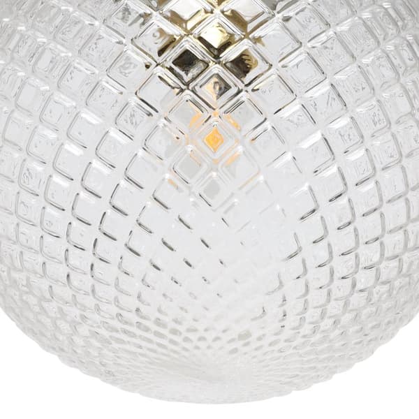 HÄNGLAMPA CANNES 1-PLATS KLAR LAMPSKÄRM 20CM E27