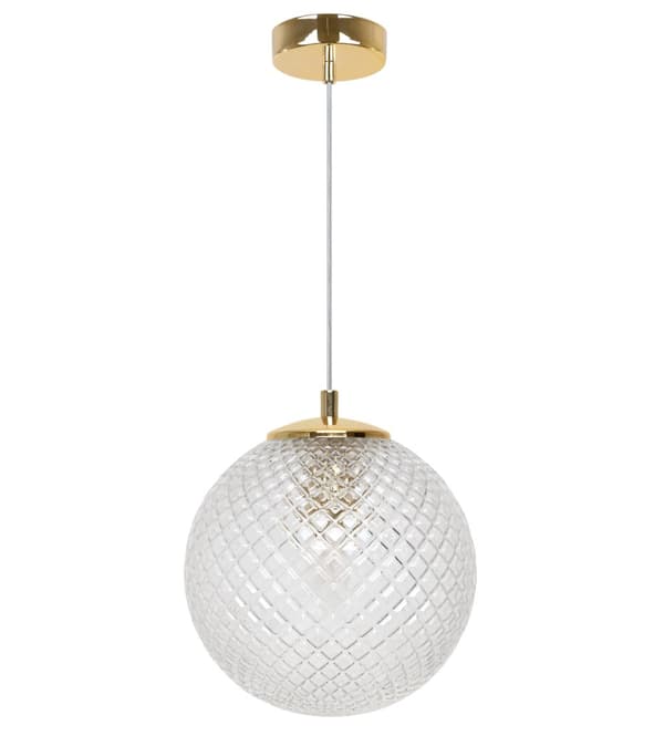 HÄNGLAMPA CANNES 1-PLATS KLAR LAMPSKÄRM 20CM E27