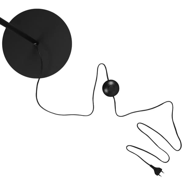 SIENA SORT-KROM GULVLAMPE 3-PLADE GRAFITLAMPE