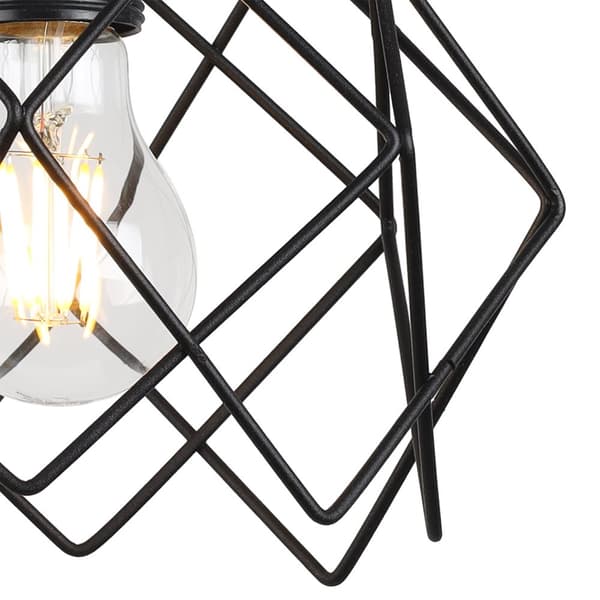 HÄNGLAMPA STELLA 3-FLAT SVART LAMPSKÄRM E27