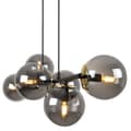Miniatyrbillede 5 af 8: HÆNGELAMPE SIENA SORT OG GULD 6-PLADE GRAFITLAMPE E14