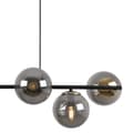 Miniatyrbillede 8 af 8: HÆNGELAMPE SIENA SORT OG GULD 6-PLADE GRAFITLAMPE E14