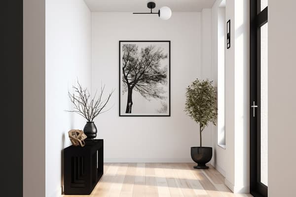 SIENA SVART VÄGGLAMPA 1-PLA VIT LAMPSKÄRM E14