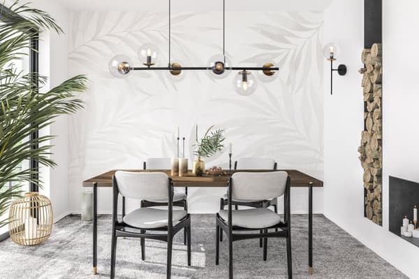 SIENA SVART-GULD VÄGGLAMPA 1-PLATS KLAR LAMPA E14