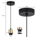 Miniatyrbild 3 av 7: FLAT ROPE 100 SVART KUPP 50 GULD