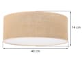 Miniatyrbillede 5 af 7: LOFTSLAMPE JUTA PLEXI BEIGE 40CM E27