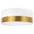 Miniatyrbild 1 av 7: TAKLAMPA ELEGANCE PLEXI VIT-GULD 40CM E27