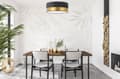 Miniatyrbillede 4 af 7: LOFTSLAMPE ELEGANCE PLEXI SORT-GULD 40CM E27