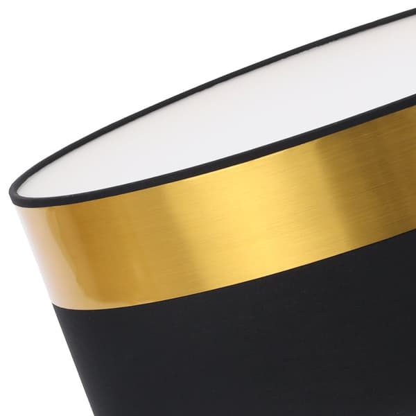 LOFTSLAMPE ELEGANCE PLEXI SORT-GULD 40CM E27