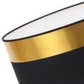 Miniatyrbillede 2 af 7: LOFTSLAMPE ELEGANCE PLEXI SORT-GULD 40CM E27