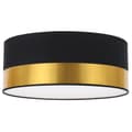 Miniatyrbillede 1 af 7: LOFTSLAMPE ELEGANCE PLEXI SORT-GULD 40CM E27