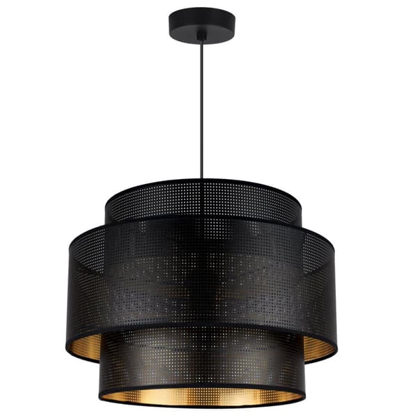HÆNGELAMPE ASTI TRIO SORT-GULD 40CM MESH-MESH