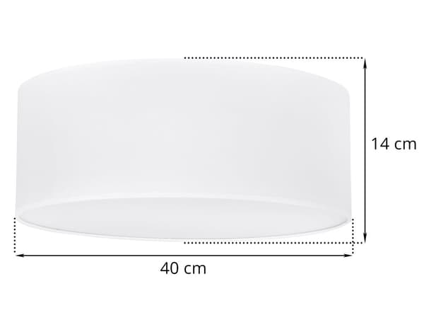 LOFTSLAMPE GAJA PLEXI HVID 40CM E27