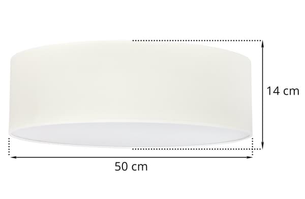 KATTOVALAISIN GAJA PLEXI CREAM 50cm E27