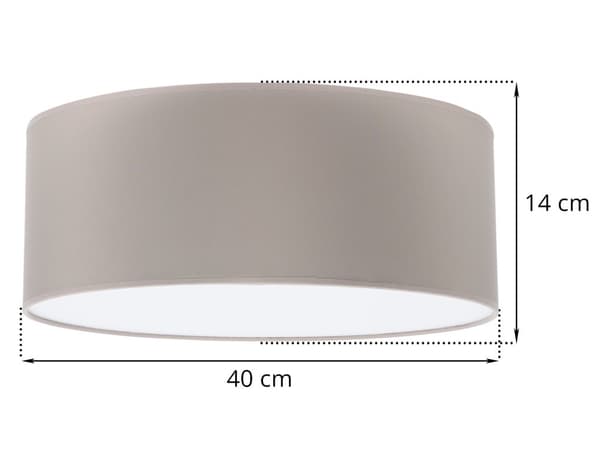 LOFTSLAMPE GAJA PLEXI OLIVE 40CM E27