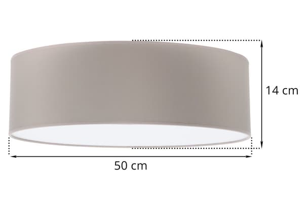 TAKLAMPA GAJA PLEXI OLIVE 50CM E27