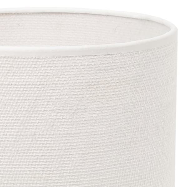 HÄNGLAMPA JUTE SVART 1-PLA VIT LAMPSKÄRM 20CM E27
