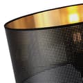 Miniatyrbillede 5 af 7: ASTI SORT HÆNGELAMPE 1-PLADE SORT-GULD LAMPESKÆRM 40CM