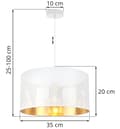 Pikkukuva 6 / 7: ASTI VALKOINEN RIIPPUVALAISIN 1-LATAINEN VALKOKULLAVALAISIN 35cm
