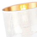 Miniatyrbillede 5 af 7: ASTI HVID HÆNGELAMPE 1-PLA HVID-GULD LAMPESKÆRM 20CM