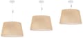 Miniatyrbild 5 av 7: HÄNGLAMPA JUTEKON VIT 1-PLAT BEIGE LAMPSKÄRM 44CM