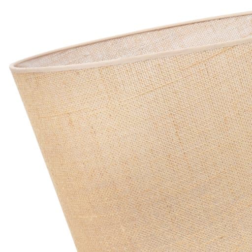 HÄNGLAMPA JUTEKON VIT 1-PLAT BEIGE LAMPSKÄRM 44CM