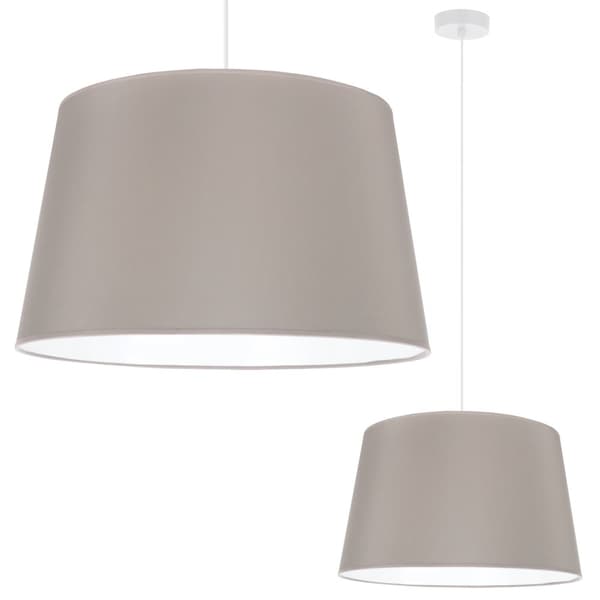GAJA KON HÄNGLAMPA VIT 1-PLATS OLIVE LAMPSKÄRM 44CM