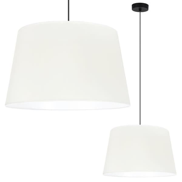GAJA HÄNGLAMPA KON SVART 1-PLATS CRÉM LAMPSKÄRM 44CM