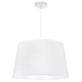 Miniatyrbillede 2 af 7: GAJA HÆNGELAMPE KONE HVID 1-FLAD LAMPESKÆRM HVID 44CM