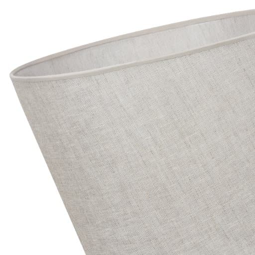 HÄNGLAMPA LINNEKOTTE VIT 1-PLATS LAMPSKÄRM LJUS BEIGE L01 38CM