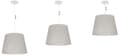 Miniatyrbild 7 av 8: HÄNGLAMPA LINNEKOTTE VIT 1-PLATS LAMPSKÄRM LJUS BEIGE L01 38CM