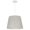 Miniatyrbild 2 av 8: HÄNGLAMPA LINNEKOTTE VIT 1-PLATS LAMPSKÄRM LJUS BEIGE L01 38CM