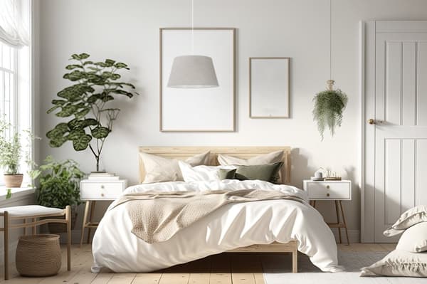 HÆNGELAMPE HØRKEGLE SORT 1-PLA LAMPESKÆRM LYS BEIGE L02 44CM