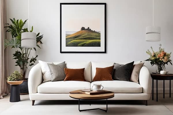 HÄNGLAMPA LINNE DUO VIT 1-PLATS LAMPSKÄRM LJUS BEIGE L01 20CM