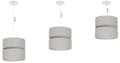 Miniatyrbild 7 av 8: HÄNGLAMPA LINNE DUO VIT 1-PLATS LAMPSKÄRM LJUS BEIGE L01 20CM