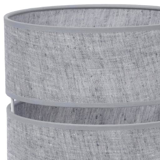 HÆNGELAMPE LIN DUO HVID 1-PLATINUM LAMPESKÆRM GRÅ L04 20CM