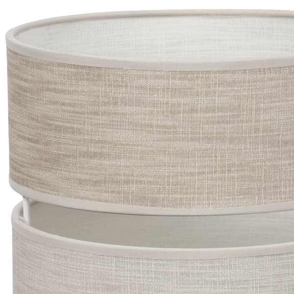 HÄNGLAMPA LINNE DUO SVART 1-PLATS LAMPSKÄRM LJUS BEIGE - BEIGE L06 20CM