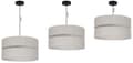 Miniatyrbillede 7 af 8: LINEN DUO SORT HÆNGELAMPE 1-PLAD LYS BEIGE L01 LAMPESKÆRM 40CM