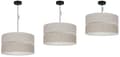 Miniatyrbild 7 av 8: HÄNGLAMPA LINNE DUO SVART 1-PLATS LAMPSKÄRM LJUS BEIGE - BEIGE L06 40CM