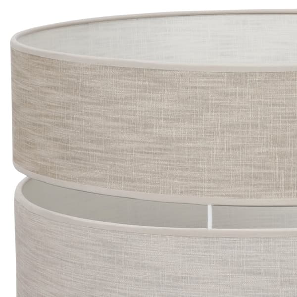 HÄNGLAMPA LINNE DUO VIT 1-PLATS LAMPSKÄRM LJUS BEIGE - BEIGE L06 40CM