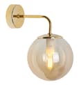 Miniatyrbild 1 av 7: SIENA GULD VÄGGLAMPA 1-PL HONING LAMPSKYDD E14
