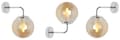 Miniatyrbillede 7 af 7: SIENA KROM VÆGLAMPE 1-PLA HONNING LAMPE E14