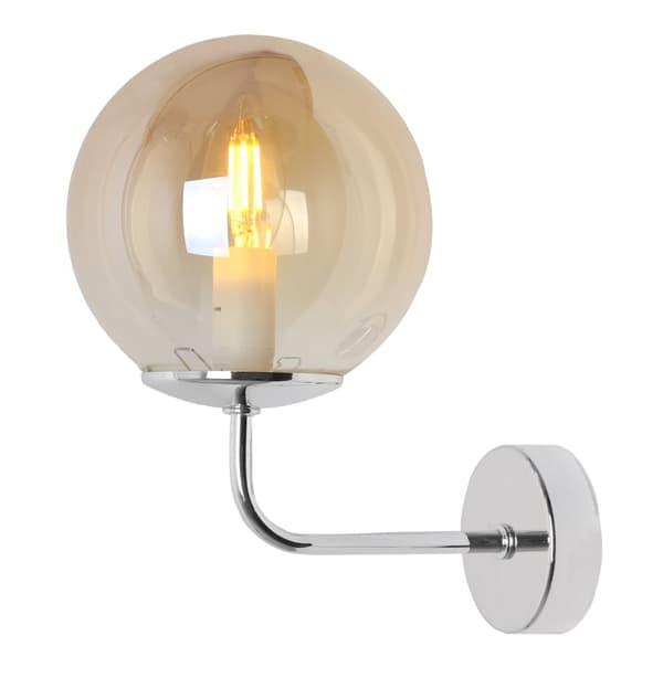 SIENA KROM VÆGLAMPE 1-PLA HONNING LAMPE E14