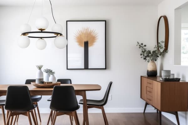 HÄNGLAMPA AURA SVART OCH GULD 6-FLAT VIT LAMPSKÄRM E14