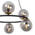 Miniatyrbillede 2 af 5: HÆNGELAMPE AURA SORT OG GULD 6-FLAD GRAFITLAMPE E14