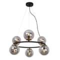 Miniatyrbillede 1 af 5: HÆNGELAMPE AURA SORT OG GULD 6-FLAD GRAFITLAMPE E14